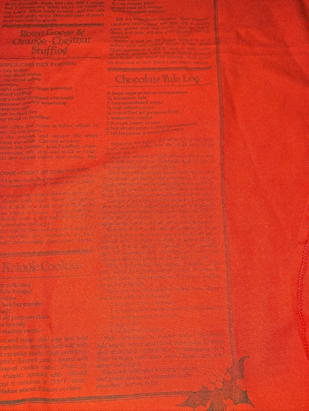 1978 Vintage Christmas Recipe Apron Holiday Apron Eat Drink Be Merry Christmas